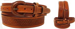 img 2 attached to Affilare Basket Tooled Leather 26RAA102BR Men's Accessories