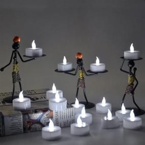 img 1 attached to Eloer Candles Pack Flameless Realistic Flickering