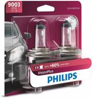 🚗 enhance your driving experience with philips automotive lighting 9003 visionplus upgrade headlight bulb - 2 pack (9003vpb2) logo