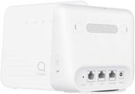 📶 alcatel link hub lte home station with ethernet port, mobile wifi hotspot (us + global 4g lte) gsm unlocked up to 150mbps, up to 32 users hh42nk (at&t, t-mobile, metro, cricket) - white logo