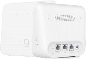 img 4 attached to 📶 Alcatel Link HUB LTE Home Station with Ethernet Port, Mobile WiFi Hotspot (US + Global 4G LTE) GSM Unlocked up to 150mbps, Up to 32 Users HH42NK (AT&T, T-Mobile, Metro, Cricket) - White
