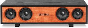 img 2 attached to 🔊 Victrola Surround Glossy Bluetooth Speaker (VS-130-BLK) – Black - Set of 1: Enhanced Audio Experience