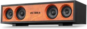 img 1 attached to 🔊 Victrola Объемный Глянцевый Bluetooth-динамик (VS-130-BLK) - Черный - Набор из 1: Улучшенный звуковой опыт