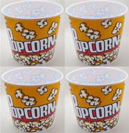 🍿 7.5 bowl popcorn serving tub: perfect for sharing fun movie nights! логотип