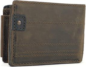 img 1 attached to 👝 Stylish Anthology Gear Leather Bi Fold Wallet: Organize in Elegance