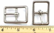 🔩 center bar buckle buckles 3/4" nickel finish - pack of 16 pieces: high-quality fasteners for various applications logo