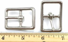 img 2 attached to 🔩 Center BAR Buckle Buckles 3/4" Nickel Finish - Pack of 16 Pieces: High-Quality Fasteners for Various Applications