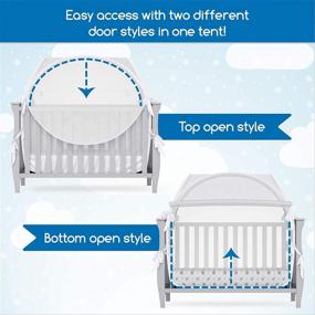 img 2 attached to 👶 Baby Lylou Safety Pop Up Crib Tent - Enhanced with Storage Bag, Infant Safety eBook, and Canopy Cover to Prevent Baby from Climbing Out - Mosquito Net Included for Crib Security