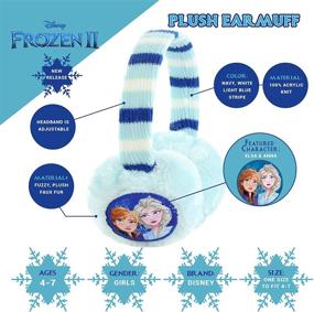 img 1 attached to ❄️ Disney Frozen 2 Winter Earmuffs for Toddlers and Kids - Girls' Light Blue Ear Warmers with Gloves (Ages 4-7)