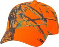 joes usa camouflage caps blaze orange mossy oak logo