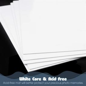 img 2 attached to 📸 Golden State Art 11x14 Acid-Free Uncut Mats - 10 Pack, White - Ideal for Photos, Pictures, Frames