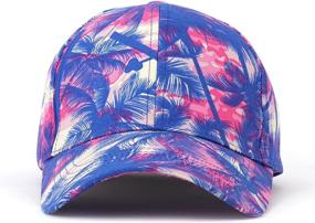 img 3 attached to 🌸 JOOWEN Women's Floral Print Adjustable 100% Cotton Canvas Dad Hat - Baseball Cap