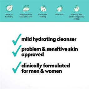 img 2 attached to 🧴 Sebamed Sensitive Skin Liquid Face and Body Wash - pH 5.5 Hypoallergenic Cleanser for Healthier, Smoother Skin - Dermatologist Recommended 33.8 fl oz