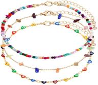 🦋 vibrant adjustable butterfly bracelets: delightful multilayer jewelry for girls logo