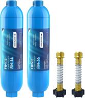 🚰 finvie 2-pack water filter with kdf filter and connector compatible with 40043, 40013, 40041 logo