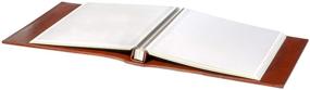 img 1 attached to Red Co. Brown Faux Leather Photo Album with Self-Adhesive White Sheets - Accommodates 8x10 Prints