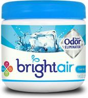 🌬️ enhance your space with bright air 900090 solid air freshener and odor eliminator - cool and clean scent, blue (14 ounces) logo