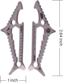 img 3 attached to 🦈 Tacray Titanium Shark Multitool - Bottle Opener, Hexagonal Spanner, and Screwdriver - Creative Pendant