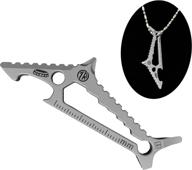 🦈 tacray titanium shark multitool - bottle opener, hexagonal spanner, and screwdriver - creative pendant логотип