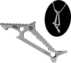 img 4 attached to 🦈 Tacray Titanium Shark Multitool - Bottle Opener, Hexagonal Spanner, and Screwdriver - Creative Pendant