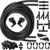 🚗 smilerain windshield washer nozzles kit: complete replacement set with 49 pcs, 3 meters fluid hose, and compatible connectors for e53 ey4760 vehicles logo