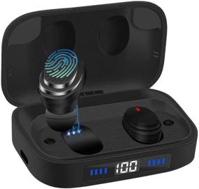 img 4 attached to 🎧 Ceppekyy Wireless Earbuds: Bluetooth 5.0 TWS Headphones with 2000mAh Charging Case, IPX7 Waterproof, and 80H Playtime