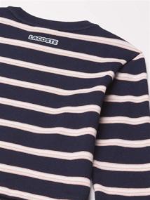 img 2 attached to Lacoste Sleeve Striped T Shirt Rednavy