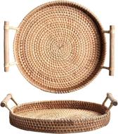 🌿 yangqihome handcrafted rattan serving platter: exquisite, functional, and stylish logo