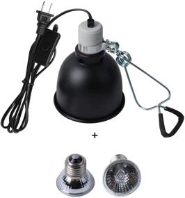 img 4 attached to 🦎 Premium Reptile Heating Lamp with Anti-hot Cage Holder - UVA UVB Lighting, Ideal for Reptiles, Lizards, Turtles, Snakes, Aquarium - Includes 2 Heat Bulbs, 110V, 25W