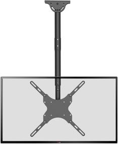 img 4 attached to 📺Кронштейн для TV на потолке WALI CM2665: Регулируемый кронштейн для плоских экранов от 26 до 65 дюймов, VESA 400x400 мм, вместимость до 110 фунтов - черный