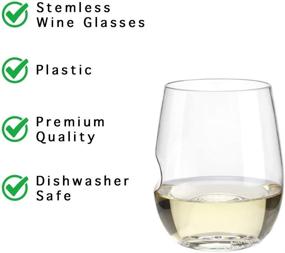 img 3 attached to Set of 2 Govino Dishwasher Safe 12 Ounce Wine/Cocktail Glasses for Optimal SEO