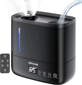 img 4 attached to 🌬️ Quiet Ultrasonic Cool Mist Humidifier with Auto Shut-off, 4L Top Fill Water Tank – Ideal for Baby Room and Bedroom (Black)