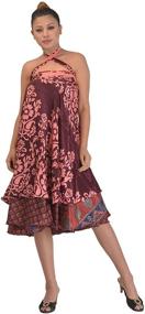 img 1 attached to 👗 Pack of 5 Reversible Two-Layer Printed Skirts Dress by SalsaNights – Wrapping Around Fabulousness