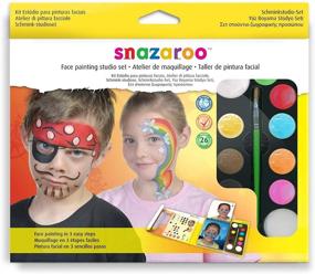 img 4 attached to 🎨 Snazaroo Face Paint Studio Set: 14-Piece Kit with 9 Vibrant Colors