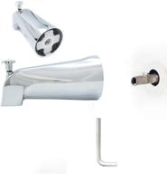 🛀 glamorize your bathroom with the gold hao bathroom tub spout: 5" slip-on diverter in chrome логотип