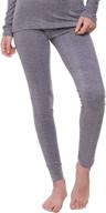 🔥 warmth and comfort combined: women's thermal underwear base layer leggings with soft fleece логотип