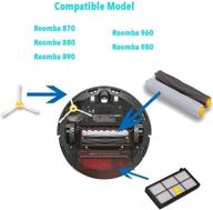 vovo 2 sets tangle-free debris extractor set replacement parts 🧹 for irobot roomba 800 900 series: 860, 870, 871, 880, 960, 980 логотип