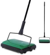 🧹 yocada green carpet sweeper cleaner for home office - low carpets, rugs, undercoat carpets - pet hair, dust, scraps, paper, small rubbish cleaning with brush logo