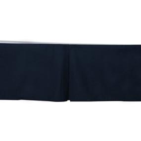 img 3 attached to 🛏️ Bacati Solid Black Crib/Toddler Bed Skirt Dust Ruffle, 13 inches Drop - Stylish and Functional Nursery Décor