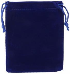 img 2 attached to 10pcs 9x12cm Dark Blue Velvet Drawstring Pouch Bag - Perfect Wedding Favor or Gift Bags by ROSENICE