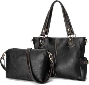 img 3 attached to FADEON Leather Designer Shoulder Handbags Women's Handbags & Wallets and Hobo Bags