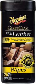 img 4 attached to 🧽 Meguiar's G10900 Gold Class Rich Leather Cleaning Wipes, 25 Wipes