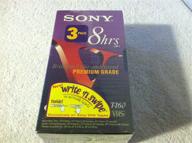 📼 sony premium grade vhs t-160vf 3-pack - up to 8 hours (ep) logo