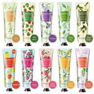 🍇 bonniestore 10-pack fruits fragrance hand cream – moisturizing hand care cream travel gift set with shea butter, natural aloe, and vitamin e – for men and women (30ml) logo