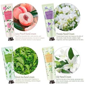 img 1 attached to 🍇 BonnieStore 10-Pack Fruits Fragrance Hand Cream – Moisturizing Hand Care Cream Travel Gift Set with Shea Butter, Natural Aloe, and Vitamin E – For Men and Women (30ml)