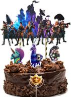 game fans birthday party supplies: 🎮 5pcs diy cake decorations topper for video gamers логотип