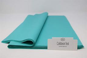 img 1 attached to 🎁 Бумажная упаковка цвета карибской морской волны - 96 листов - идеально подходит для пампонов, подарочных сумок, бумажных цветов, вечеринок - Цвета радуги