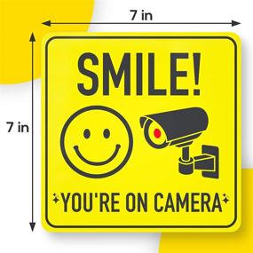 img 3 attached to Smile Youre Camera Sign Stickers