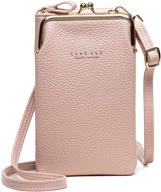 👜 versatile crossbody leather shoulder wallet - stylish handbag and wallet combo for women logo