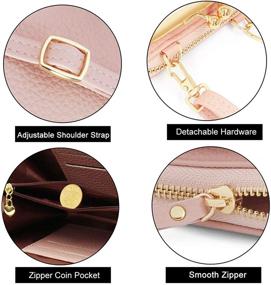 img 1 attached to 👜 Versatile Crossbody Leather Shoulder Wallet - Stylish Handbag and Wallet Combo for Women